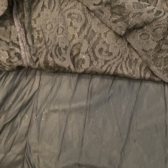 All That Jazz Vintage 90’s Black Lace Mini Dress Sz 2 Nylon Rayon Lined Zipper - Picture 11 of 12